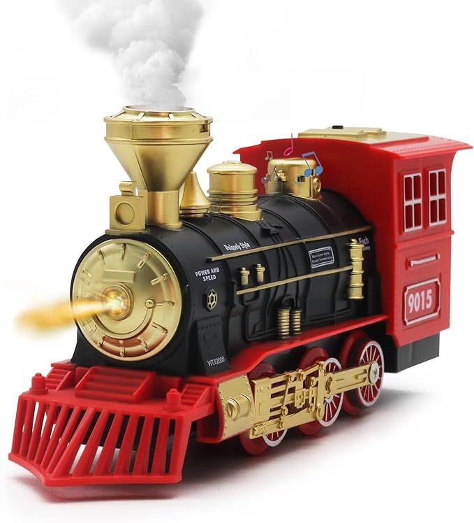 Hot Bee Train Toys Train Steam Locomotive Engine - Train Engine Toy, Smoke, Lights & Sounds, for ... | Amazon (US)