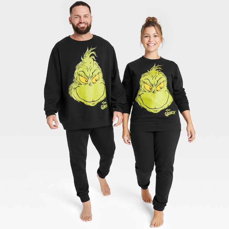 Adult The Grinch Graphic Sweatshirt - Black | Target