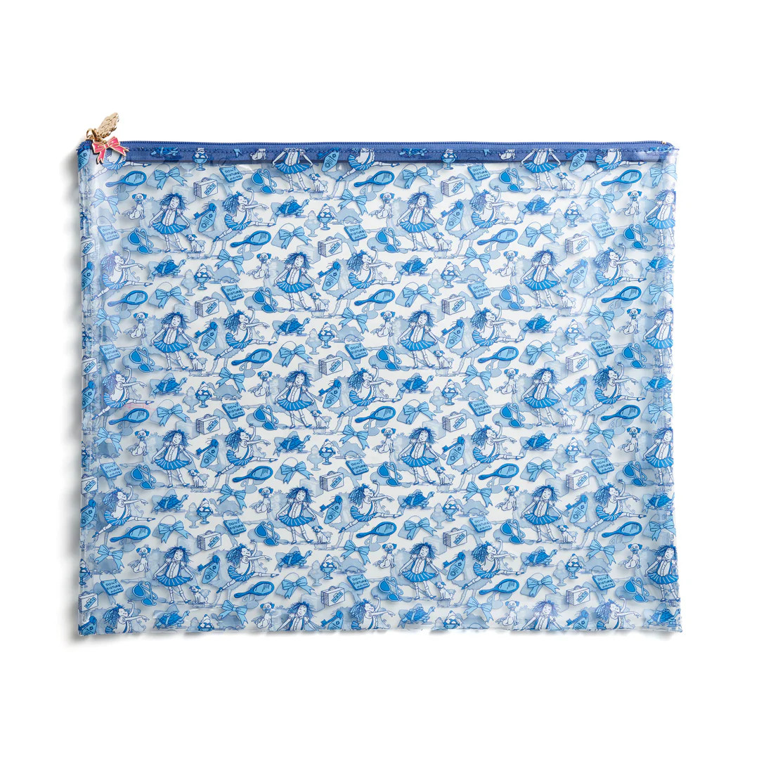 Eloise Toile Clear PVC Project Bag | Penny Linn Designs