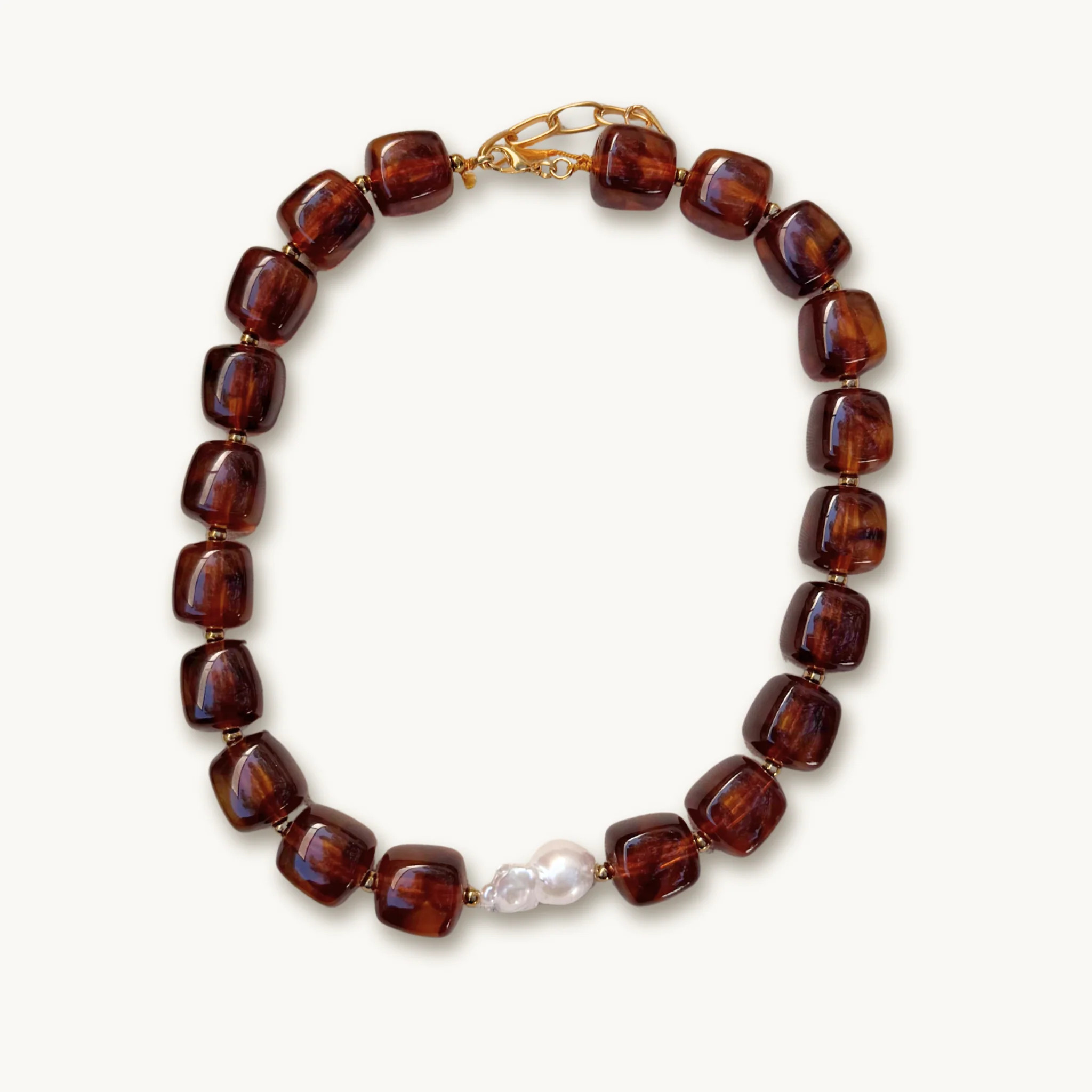 Mocha Bubble Necklace | Fraypearls