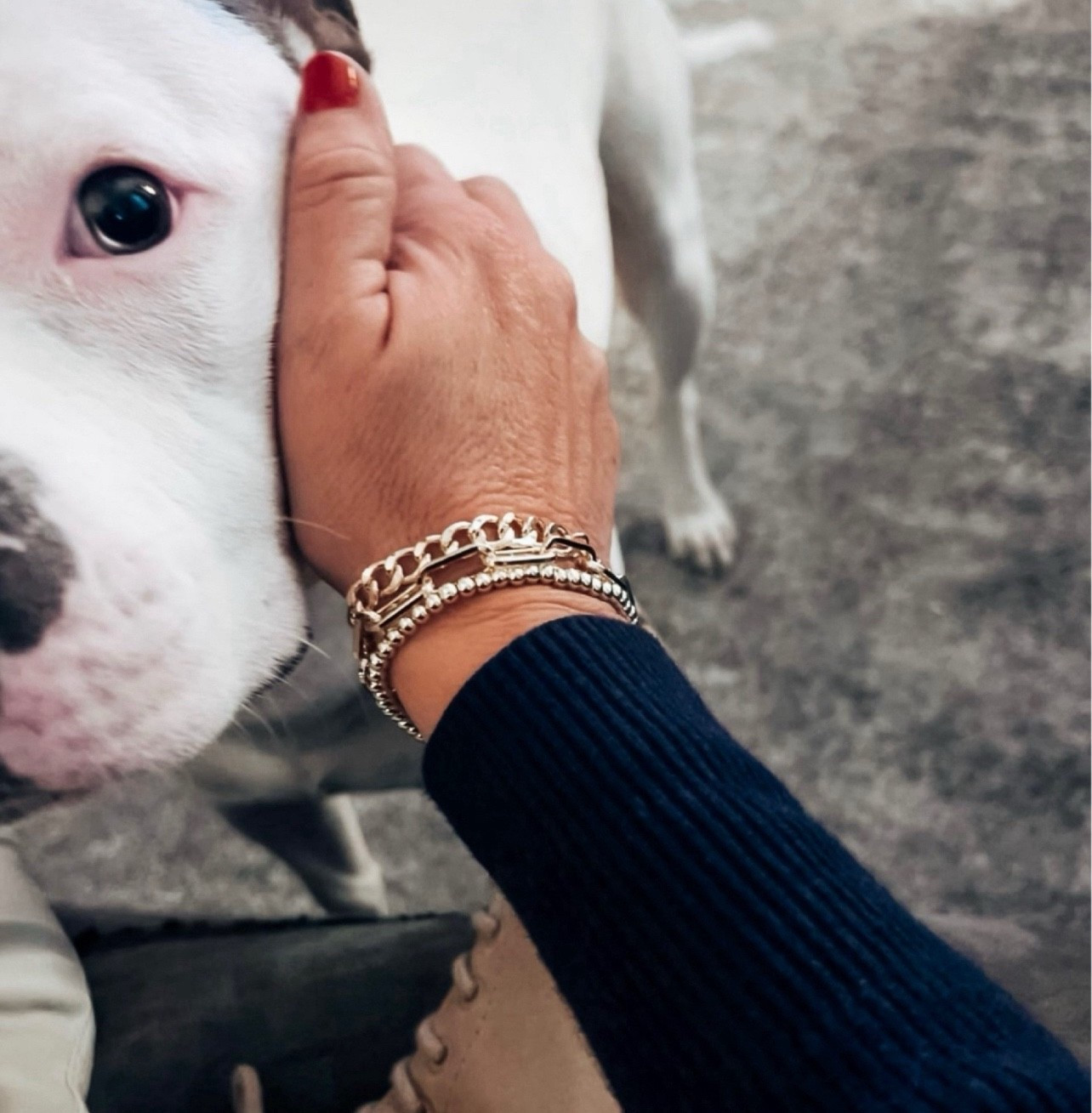 His eyes!! 👀 ❤️And that bracelet set!! Picked that up from Amazon. I’ve had mine over a year and no tarnishing!! More picks below that I have also  

jewelry, gold bracelet set, stacked bracelets amazon finds

#LTKfindsunder50  #LTKsalealert

#LTKStyleTip #LTKFindsUnder50 #LTKSaleAlert