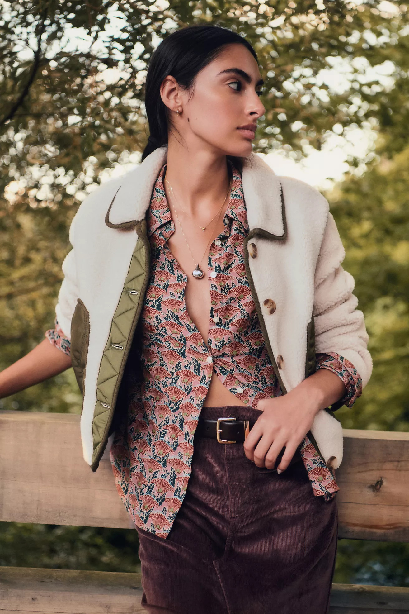 BLANKNYC Cloud Forest Sherpa Jacket | Anthropologie (US)