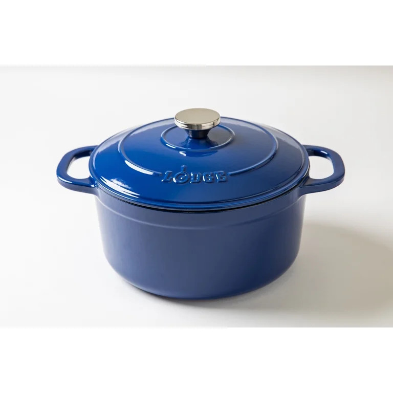 Lodge Cast Iron 5.5qt Indigo Enameled Dutch Oven | Walmart (US)