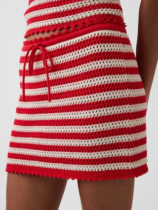 100% Cotton Crochet Easy Mini Skort | Gap (US)