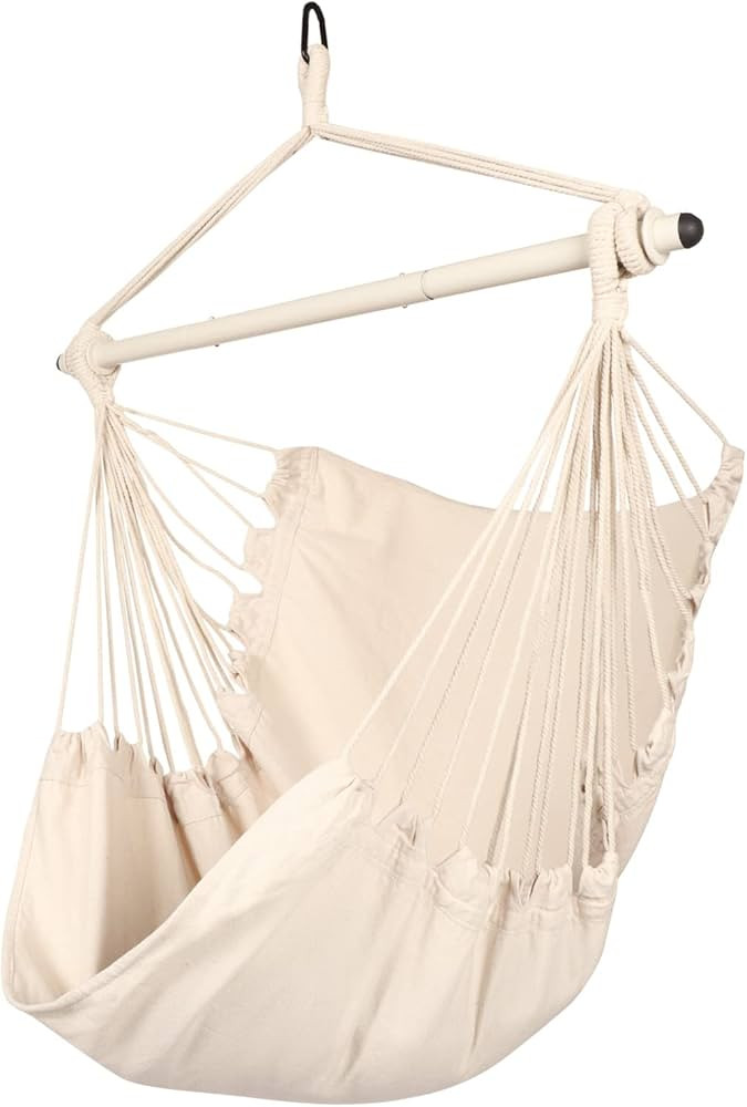 Highwild Hanging Rope Hammock Chair Swing Seat for Any Indoor or Outdoor Spaces - 500 lbs Weight ... | Amazon (US)