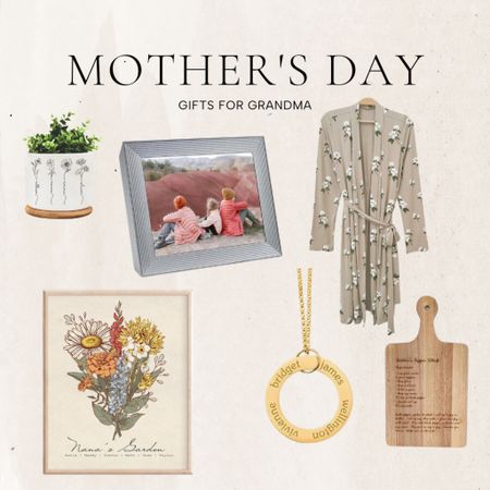 Mother’s Day. Gifts for grandma