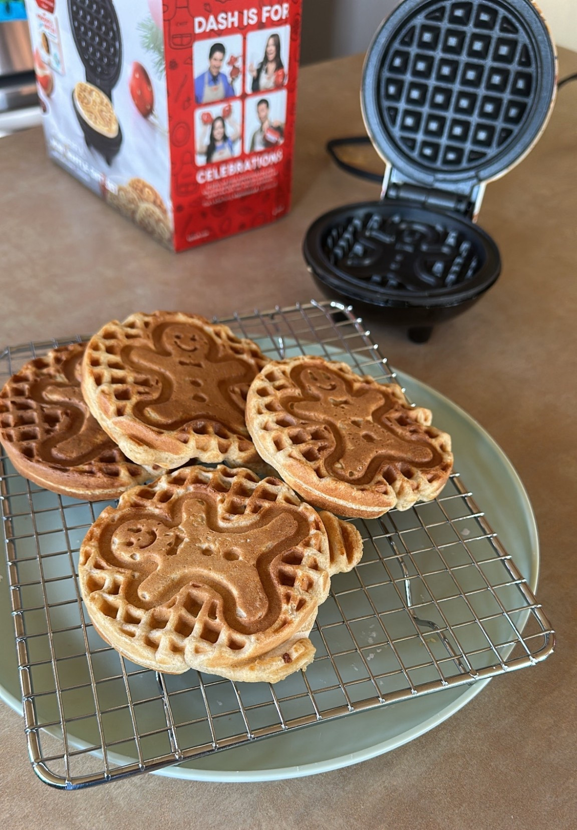 Can’t catch me I’m the gingerbread man! Always a favorite 
Dash waffle maker 
#kids #kitchen #christmas

#LTKHoliday #LTKHome #LTKCyberWeek