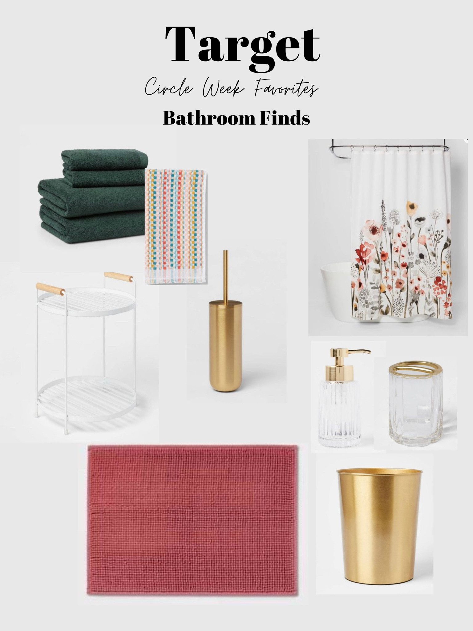 Bathroom finds from Target! Storage, decor and more! 

#LTKhome #LTKSeasonal #LTKfindsunder100