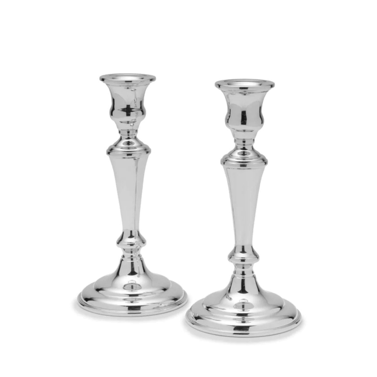 Pair of Large Pewter Candlesticks | The Well Appointed House, LLC