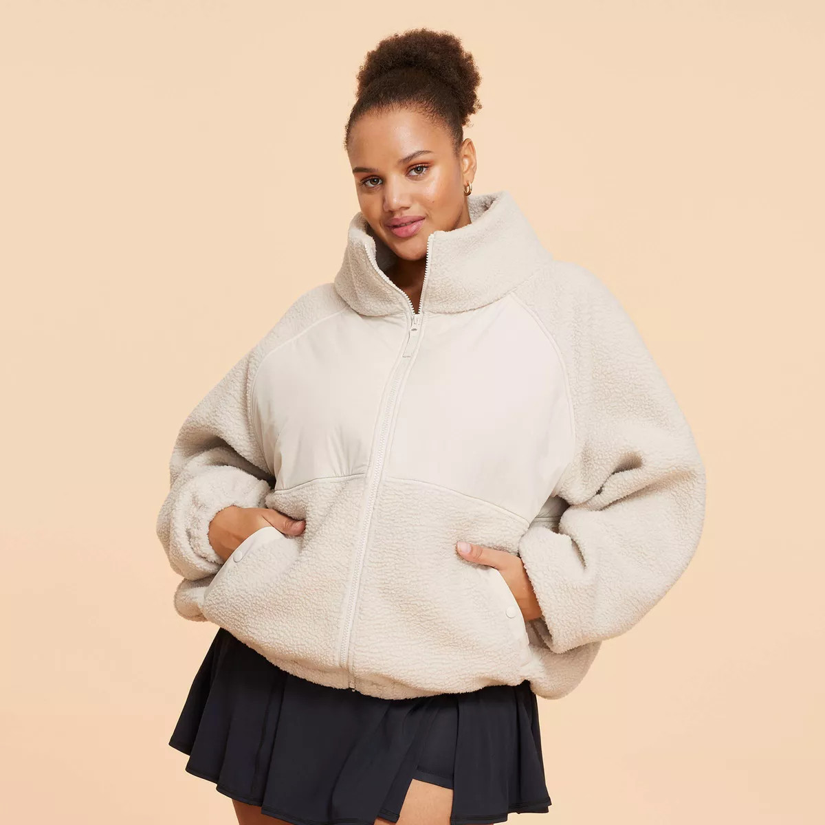 Blogilates Women's Campfire Fleece Full Zip Jacket | Target