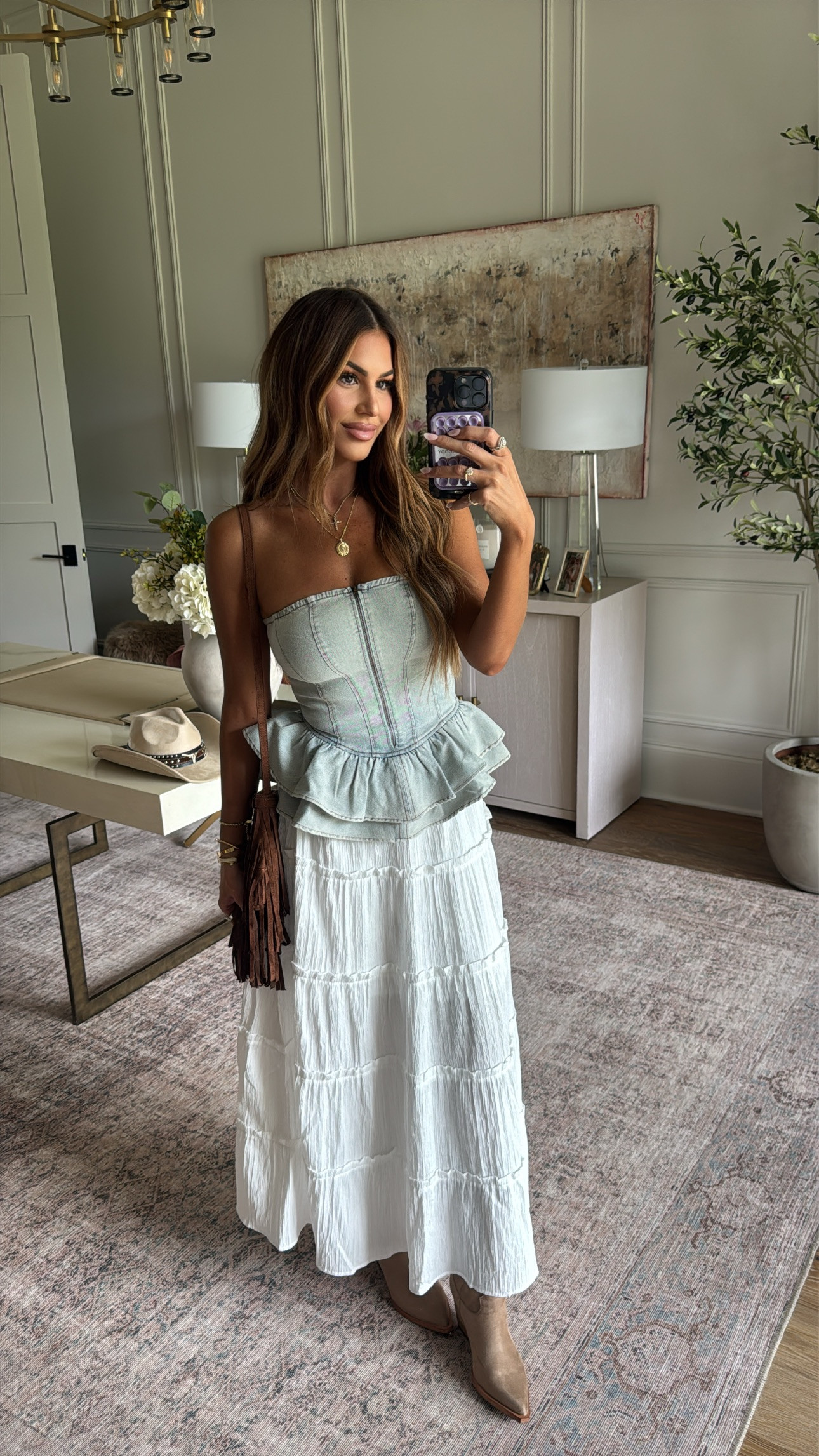 living for this outfit 🤍 wearing a small top and skirt! use code hollie40 for 40% off! 

 