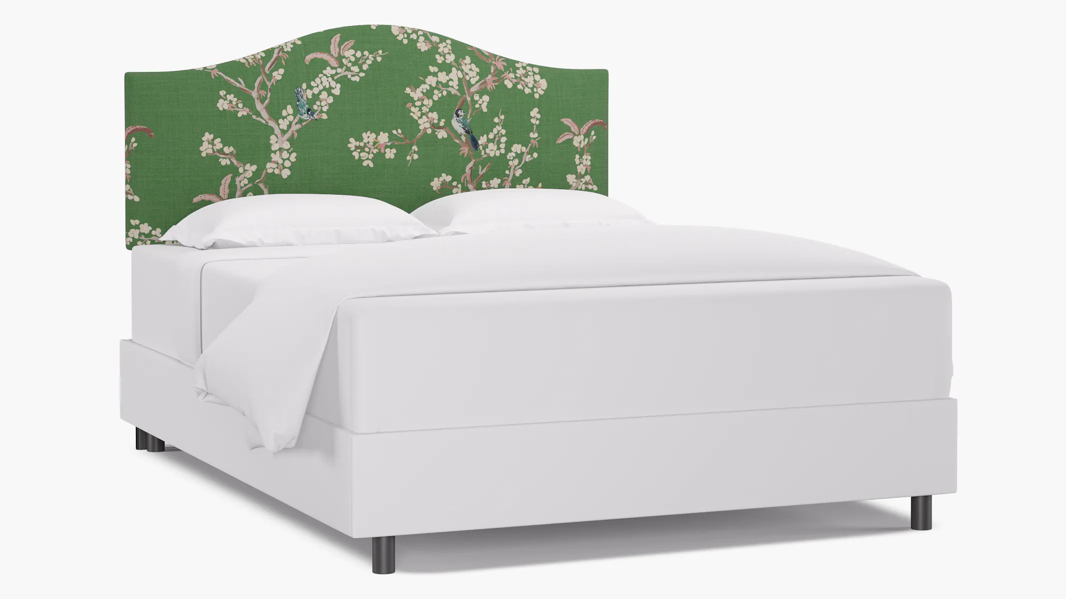 Camelback Headboard | Queen | Jade Cherry Blossom | The Inside
