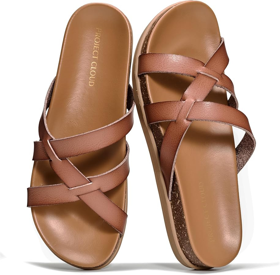 Project Cloud Summer Slides for Women 2026 with Plush and Soft Insole Womens Sandals Comfortable ... | Amazon (US)