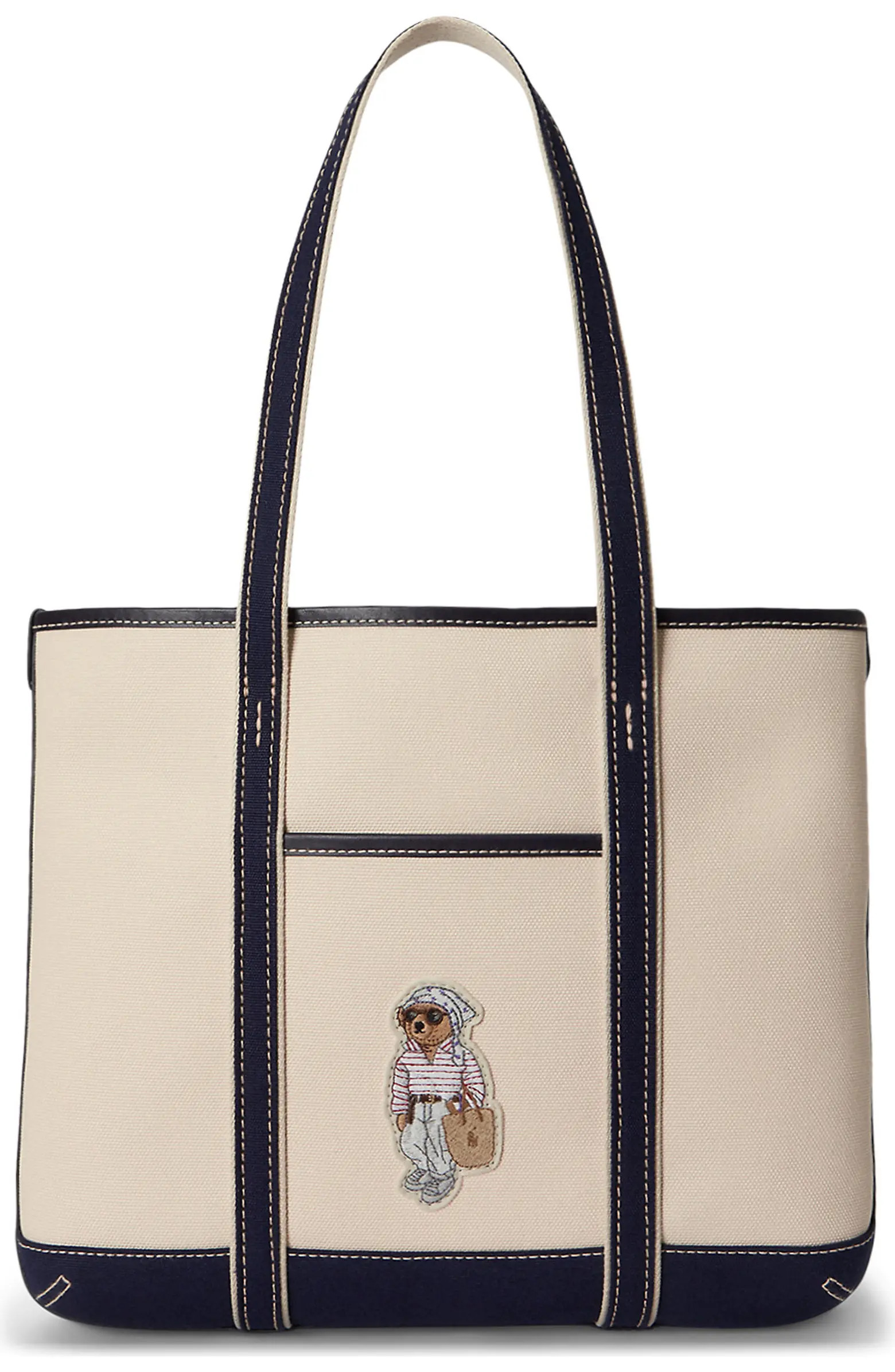 Small Polo Bear Canvas Shopper Tote | Nordstrom