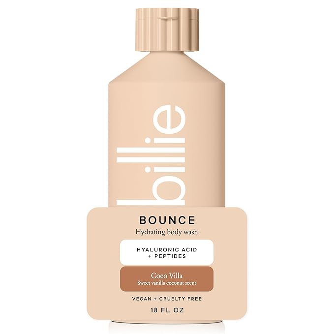 Billie Bounce, Hydrating Body Wash, Hyaluronic Acid + Peptides, Hydrating & Replenishing,18Fl Oz | Amazon (US)
