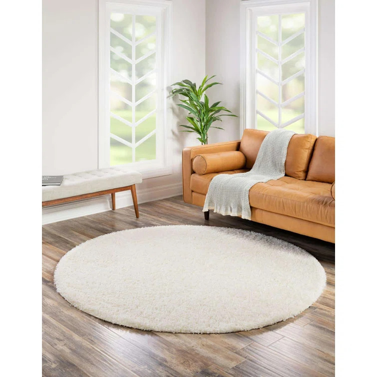 Hyden Machine Woven / Power Loomed Performance Snow White Rug | Wayfair North America