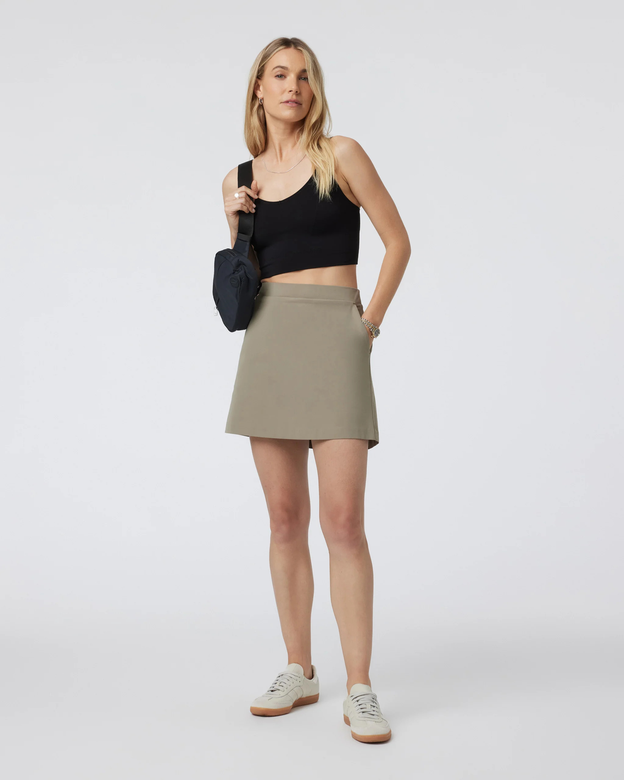 Women's Meta Skirt | Taupe High Waisted Skirt | Vuori | Vuori Clothing (US & Canada)