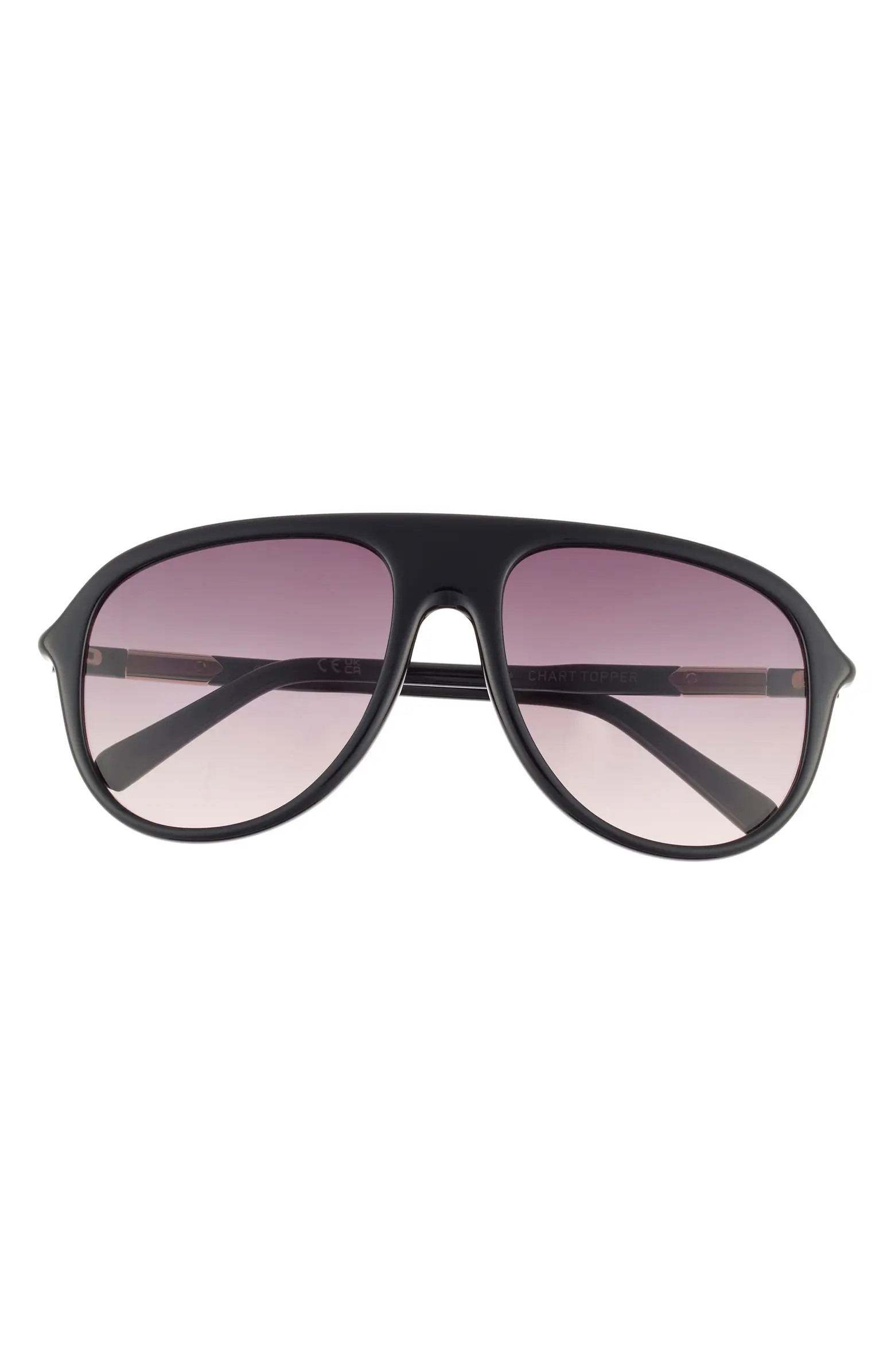 Chart Topper 54mm Aviator Sunglasses | Nordstrom