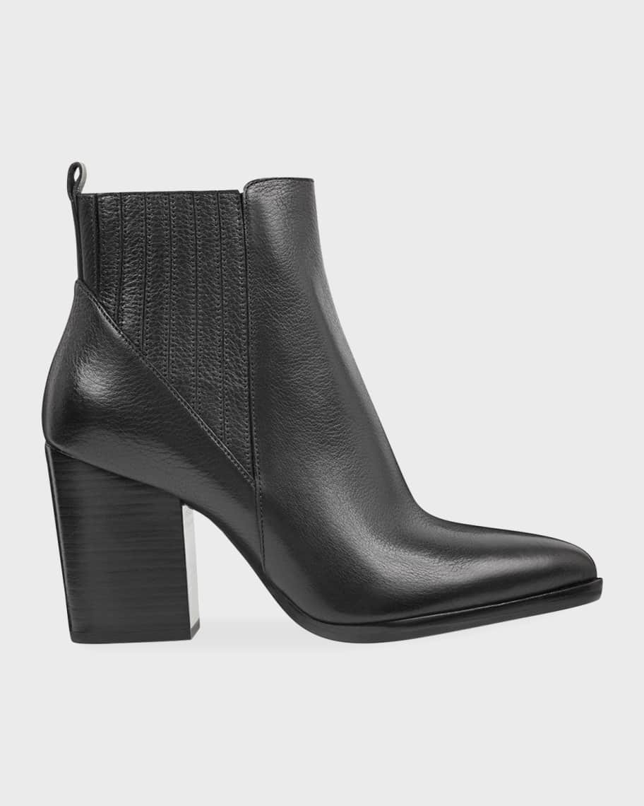 Alva Suede Pleated Chelsea Booties | Neiman Marcus