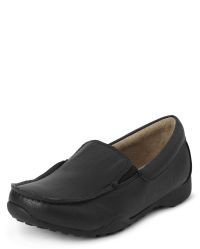 Boys Uniform Slip On Dress Shoes | The Children's Place  - BLACK | The Children's Place