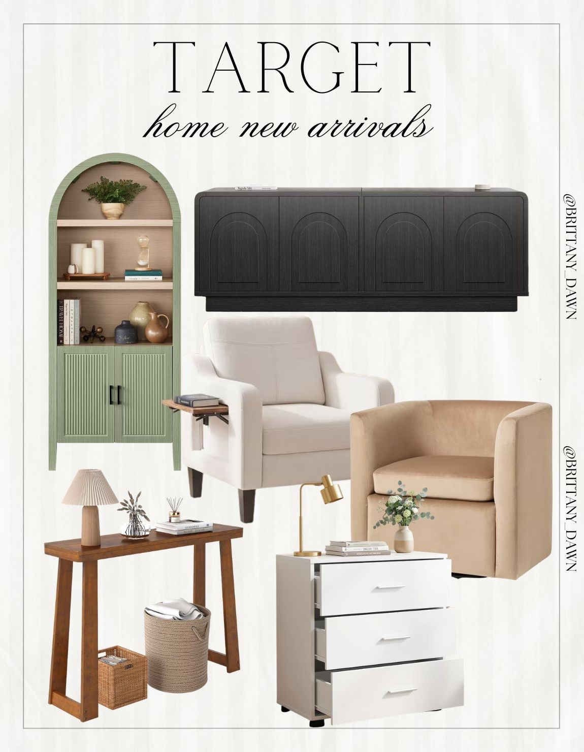 I am absolutely loving the new home arrivals at Target! From that stunning sage green arched cabinet to the cozy neutral seating, these pieces are perfect for giving any room a fresh, modern update. ✨

Whether you're looking for a sleek sideboard or a stylish console table, these finds blend function with beautiful design. I've linked everything so you can easily shop these must-have picks! 🏠

#TargetHome #TargetStyle #HomeDecor #InteriorDesign #NeutralAesthetic #LivingRoomInspo #TargetFinds

#LTKHome