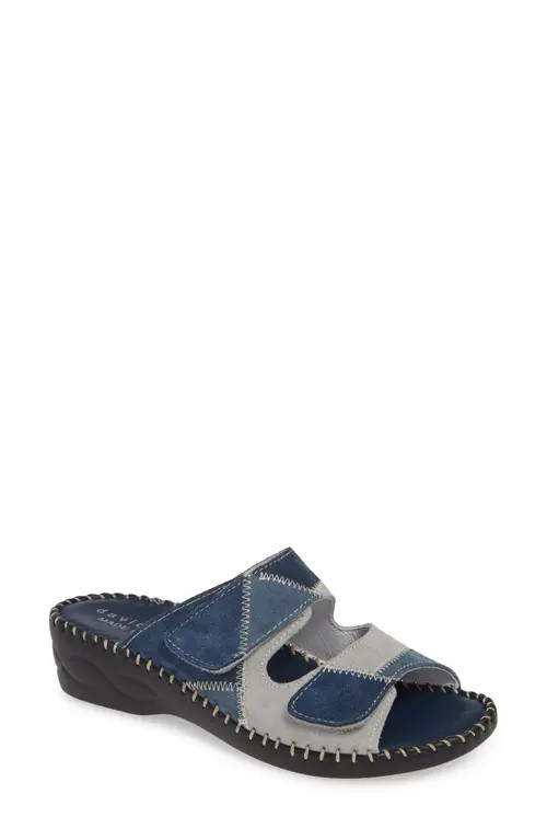 David Tate Flex Slide Sandal in Denim Leather at Nordstrom, Size 10 | Nordstrom