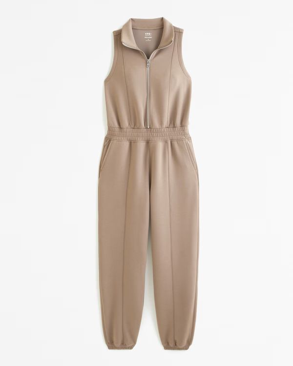 YPB neoKNIT Half-Zip Jumpsuit | Abercrombie & Fitch (US)