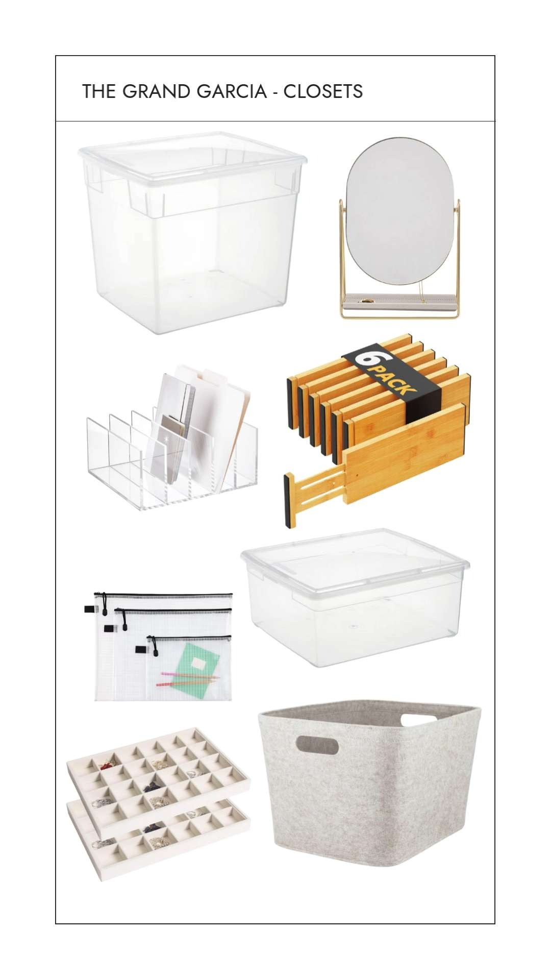 The Grand Garcia proves that storage closets can be chic thanks to product from The Container Store, NEAT Method, Target, and Amazon  

 

#LTKFindsUnder100 #LTKFindsUnder50 #LTKHome