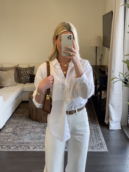 Loving this little white on white monochrome outfit! 
Summer fashion/ summer casual outfits/ business casual outfit

#LTKStyleTip #LTKSeasonal #LTKWorkwear