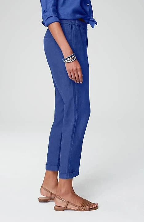 Relaxed Linen Straight-Leg Pants | J. Jill