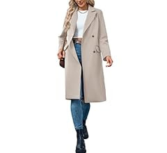 Danedvi Womens Double Breasted Peacoat Natch Lapel Collar Jacket Winter Long Coats | Amazon (US)