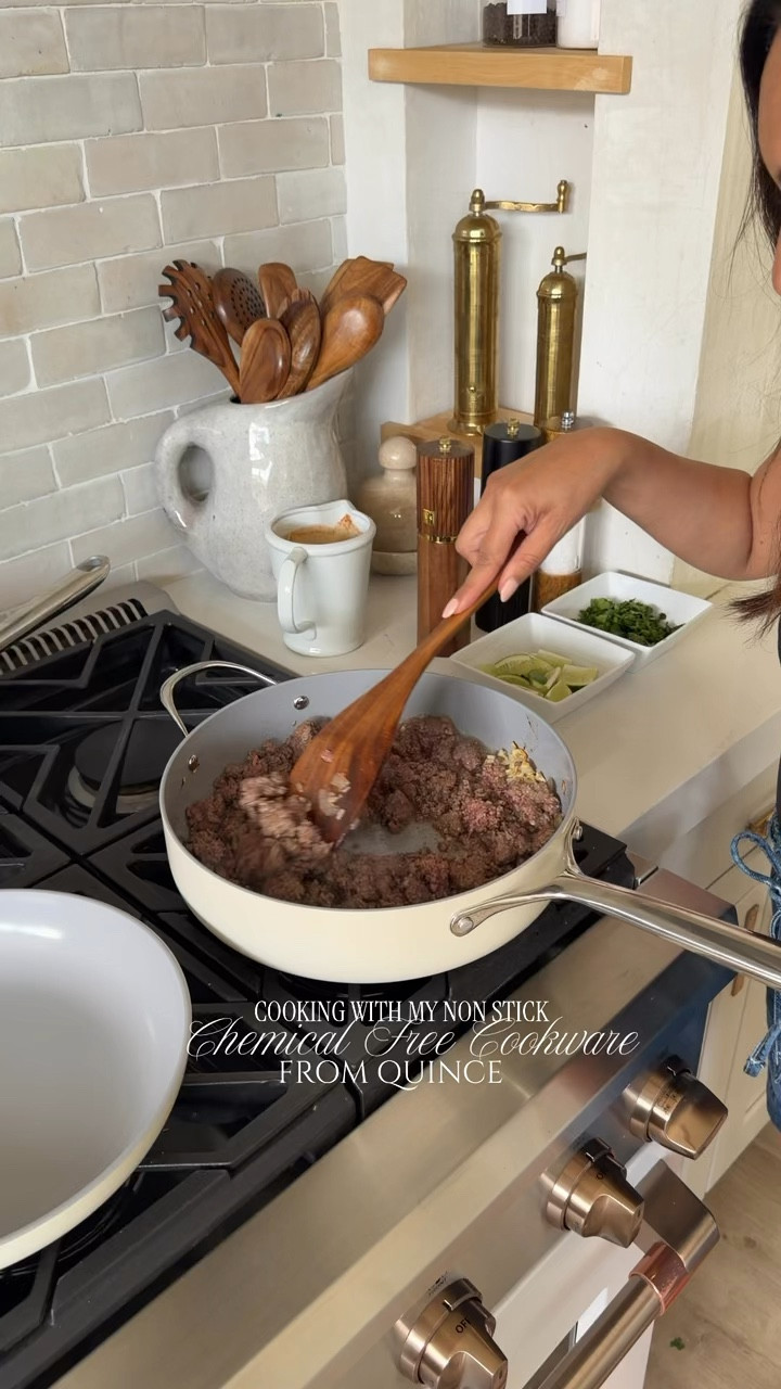 Making more toxic-free swaps in our home, starting with the kitchen. I’ve been loving the Ceramic Nonstick 7-Piece Cookware Set from Quince — chemical-free ceramic coating, super nonstick for easy cooking and cleanup, and the handles stay cool while cooking. Such a great everyday staple.

#QuincePartner @quince #cleanliving #nontoxickitchen #ceramiccookware #kitchenessentials #healthyliving 

#LTKHome #LTKdayinmylife