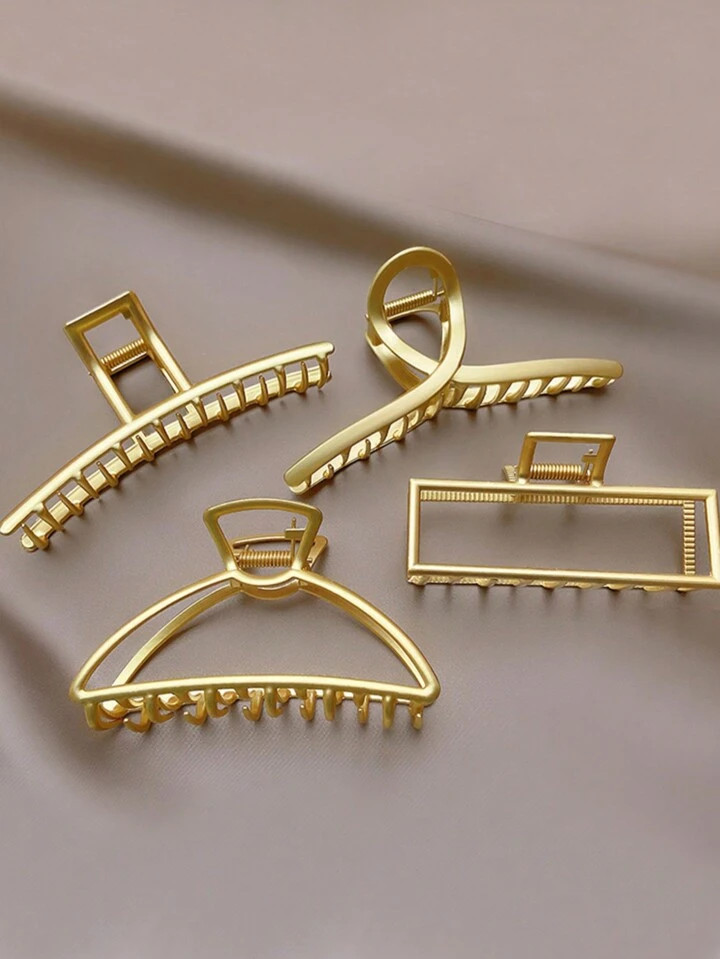 1pc Women's High-end Metal Hair Clip For Big Volume Hair, Shark Shape Design, Stylish Hair Access... | SHEIN