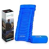 SereneLife Backpacking Air Mattress Sleeping Pad, Blue, One Size | Amazon (US)