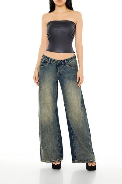 Stone Wash Low-Rise Jeans | Forever 21