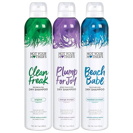 Not Your Mother's Dry Shampoo Assortment (3-Pack) - 7 oz - Clean Freak Dry Shampoo, Plump for Joy... | Amazon (US)