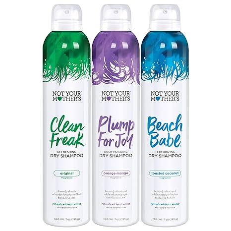 Not Your Mother's Dry Shampoo Assortment (3-Pack) - 7 oz - Clean Freak Dry Shampoo, Plump for Joy... | Amazon (US)