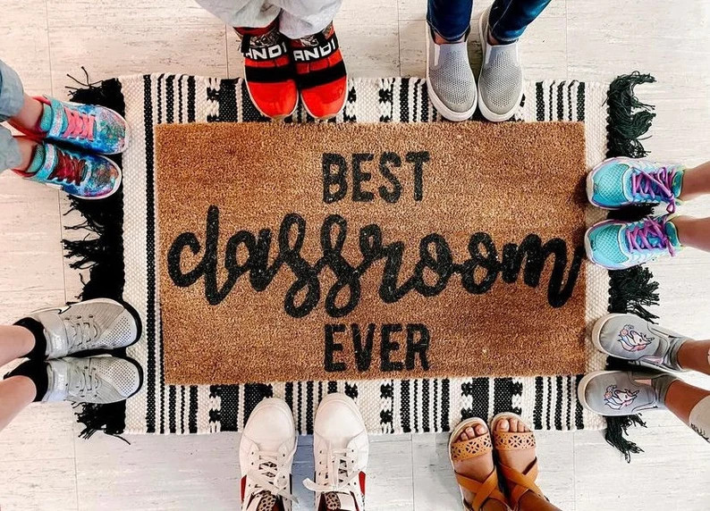 best classroom ever doormat, Cute Teacher Themed Doormat | Back to School Classroom Decor | Teach... | Etsy (US)