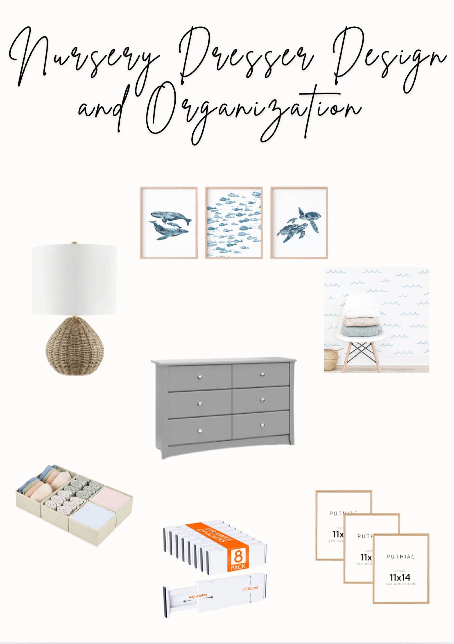 How I styled and organized my nursery dresser! Nursery decor, nursery organization 

#LTKBaby