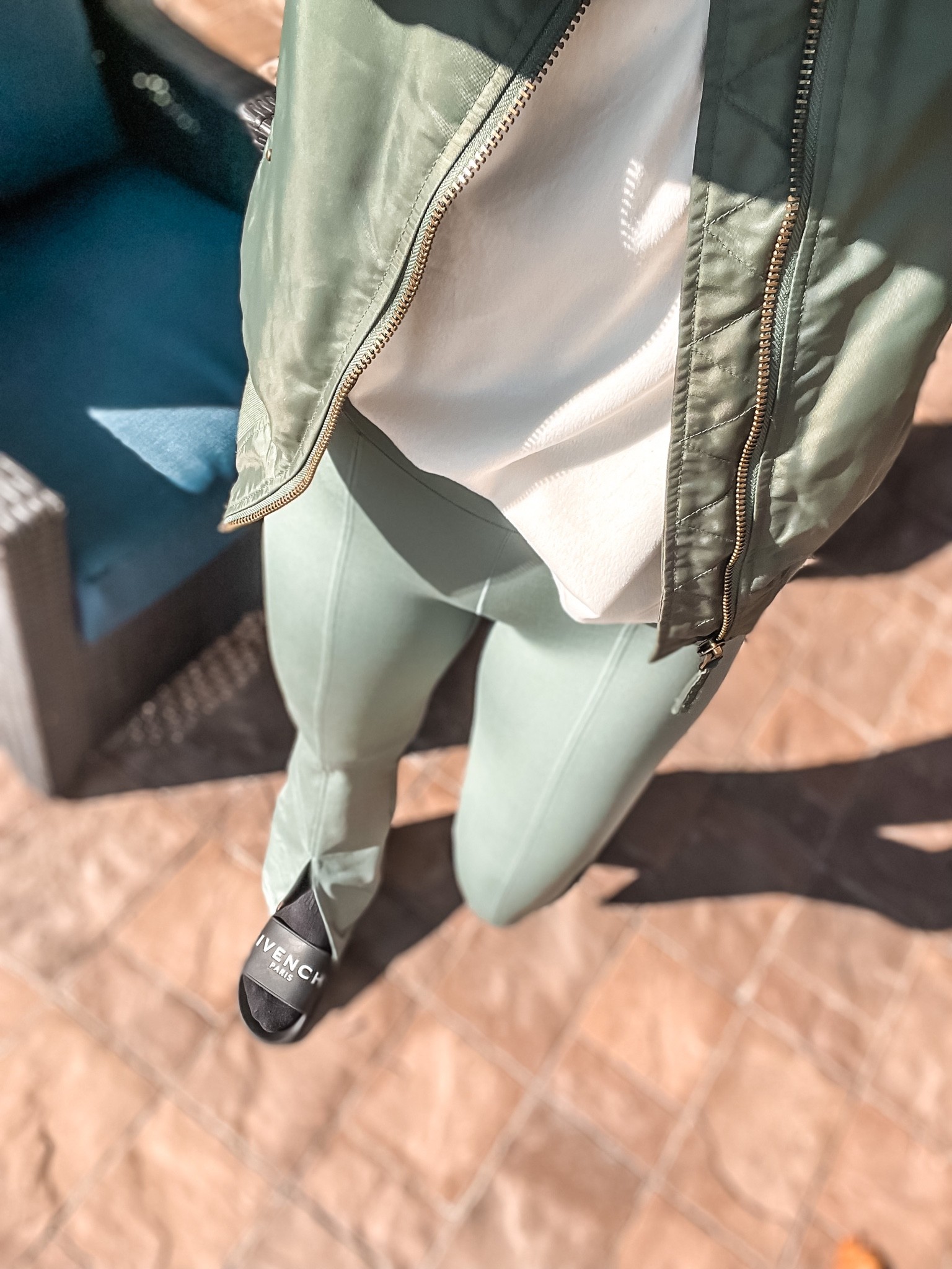 Errands 
- socks and design slides
- split hem legging 
- bahsic white jumper


#LTKsalealert #LTKunder50 #LTKstyletip