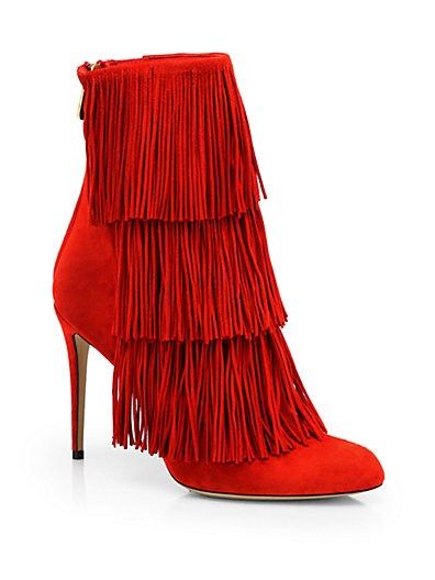 Suede Fringe Ankle Boots | Saks Fifth Avenue