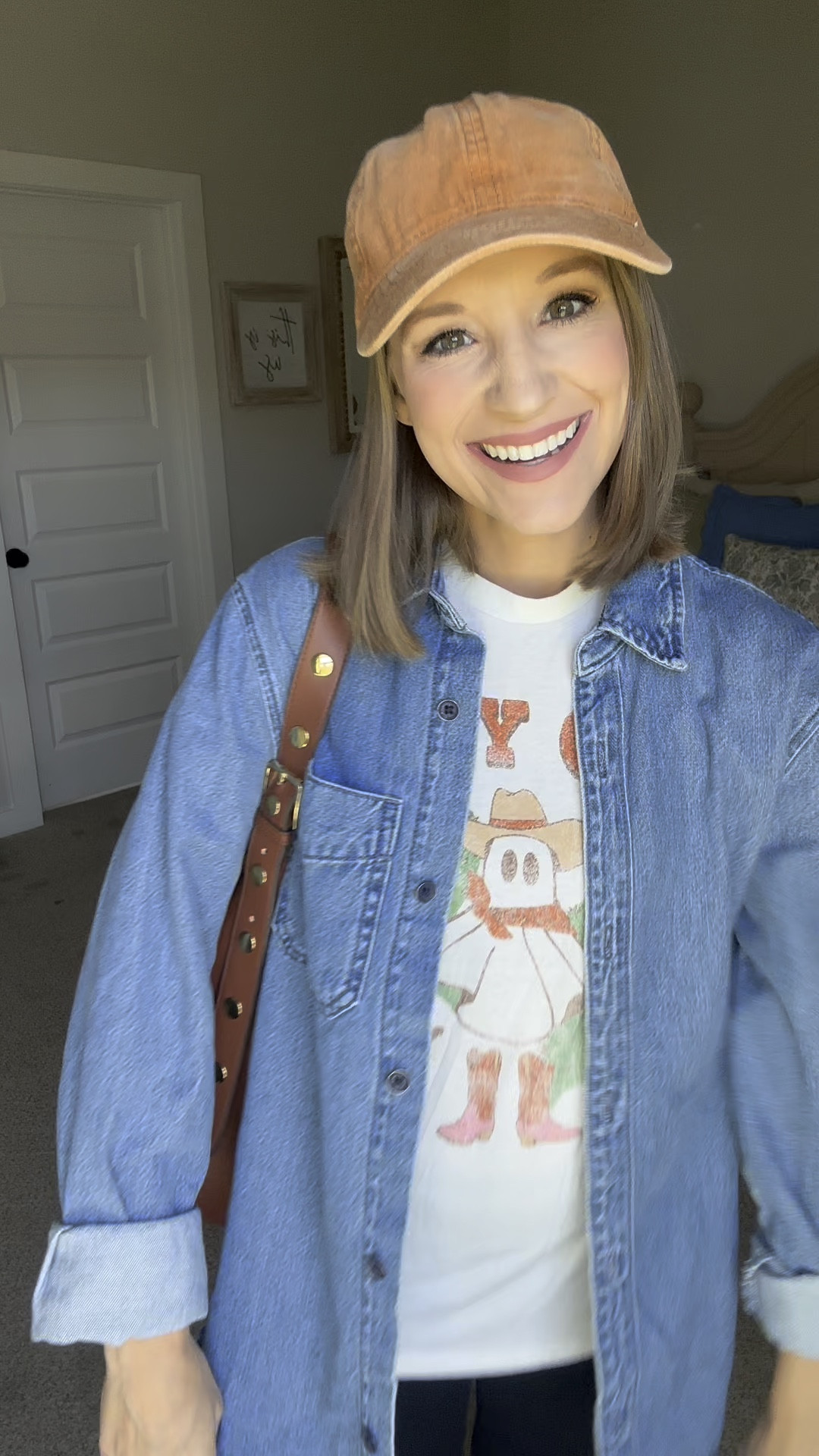 Denim oversized button front shirt at target only $25!