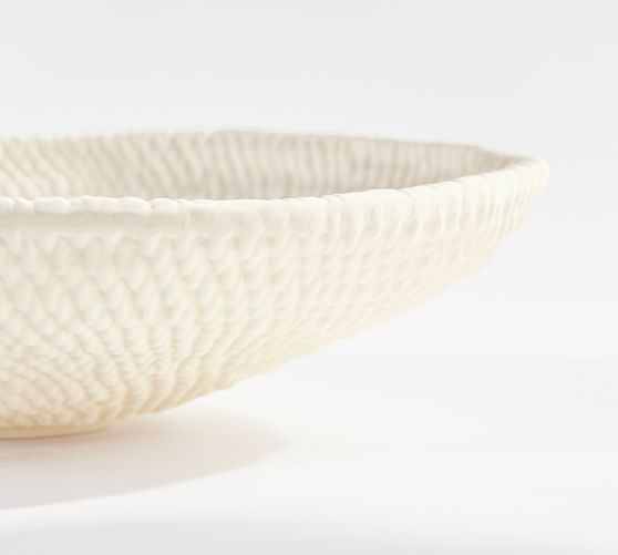 Frasier Textured Handcrafted Ceramic Bowl | Pottery Barn (US)