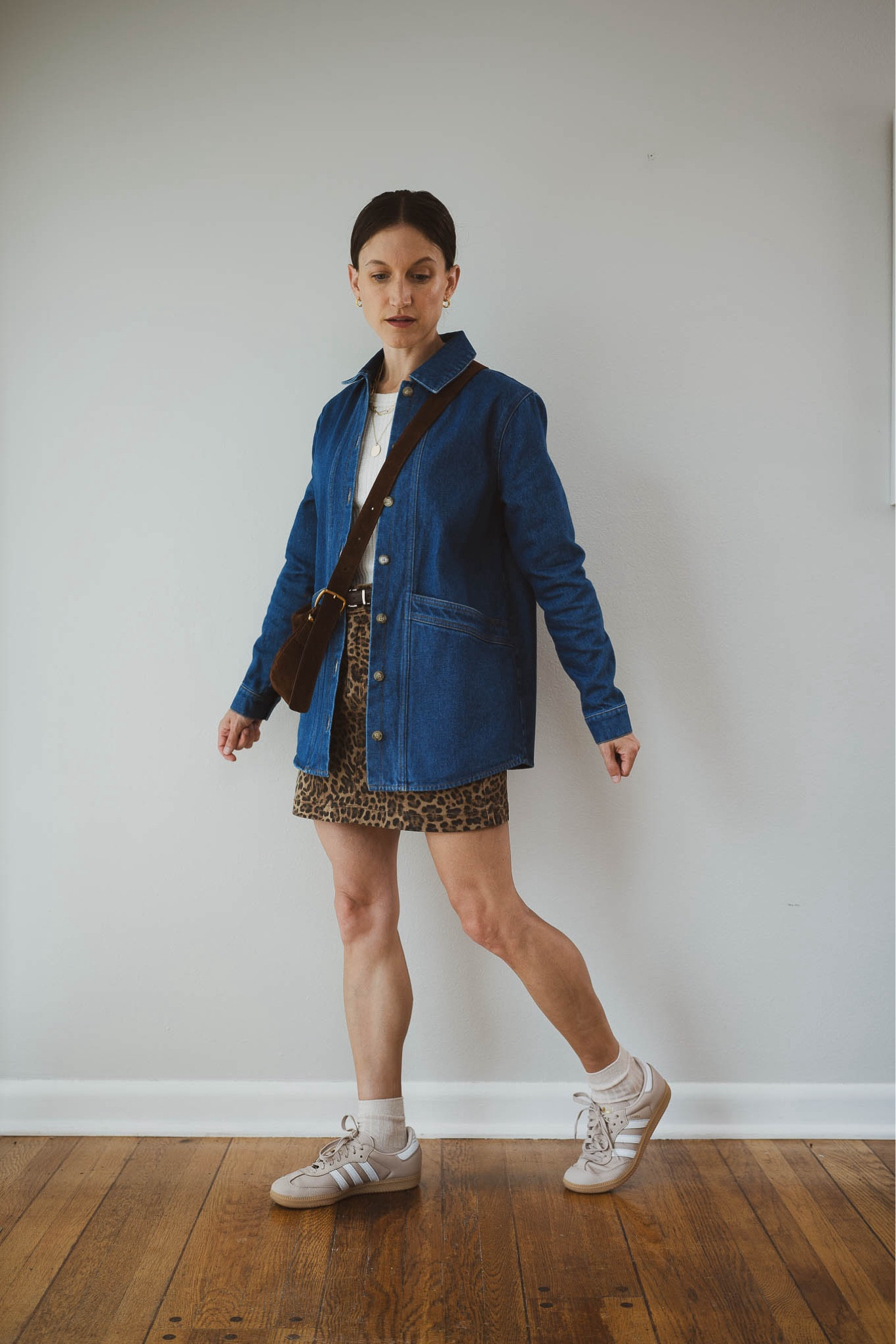 Fall Capsule: Day Eleven 🍂

Everlane sweater, XS, TTS for a slim fit. Sèzane jacket, XS, consider sizing up if you plan to layer with sweaters. Gap skirt, TTS, 25. Adidas Sambas, TTS. Madewell bag. Madewell socks. Lola Paperclip Necklace and Mila Coin Necklace from Sheena Marshall Jewelry, STITCHANDSALT for $10 off. Makena Hoops from Sela Designs, ASHLEYROHR10 for 10% off  

#LTKOver40 #LTKSeasonal #LTKStyleTip