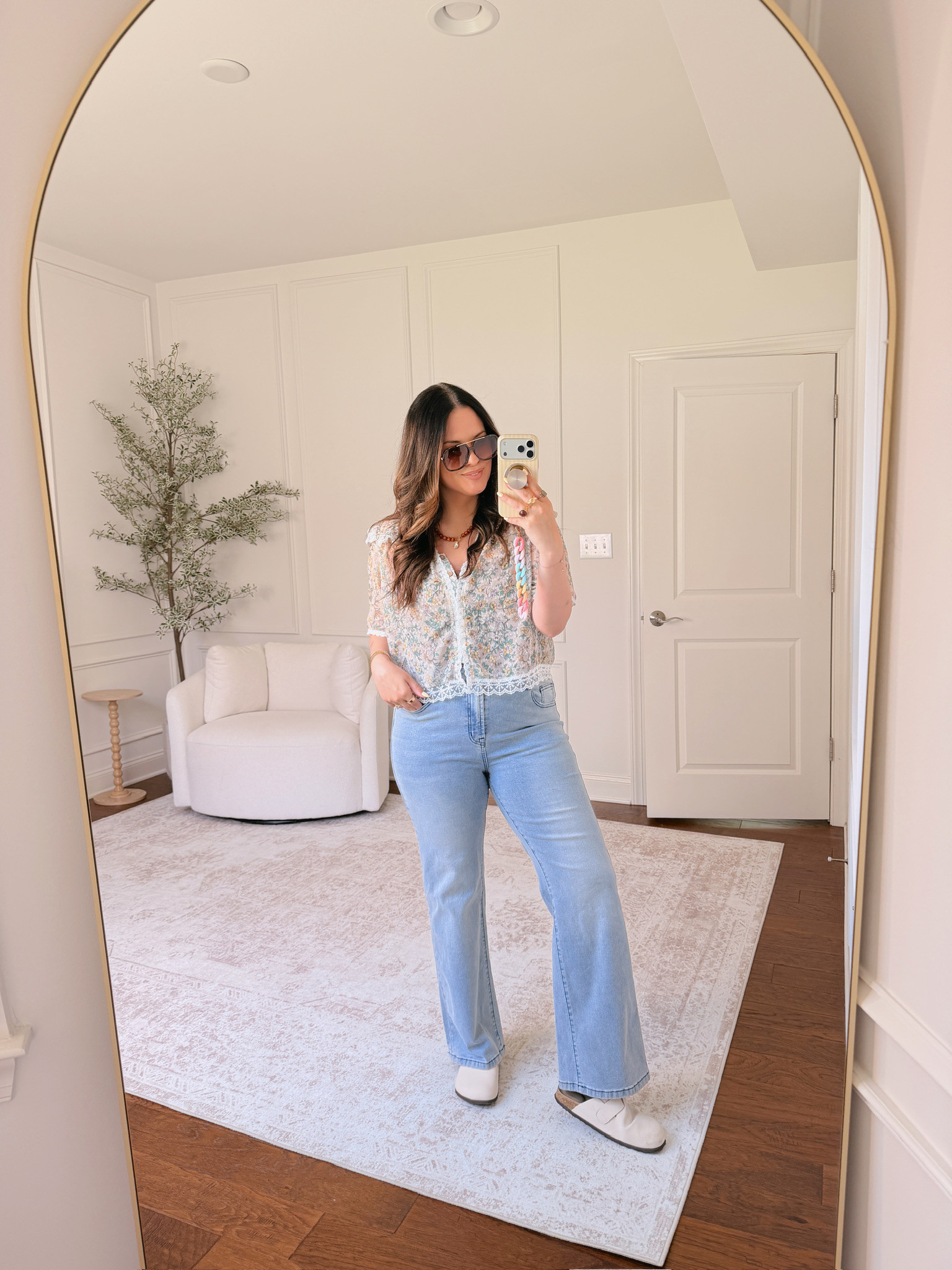 jeans are a size 12 and top is an XL 

 #LTKgrwm #LTKootd #LTKMidsize