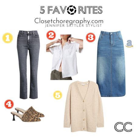 5 FAVORITES THIS WEEK

Everyone’s favorites. The most clicked items this week. I’ve tried them all and know you’ll love them as much as I do. 
 
All run TTS except the cardigan runs big

#greyjeans
#vincecardigan
#under$100
#trend
#jeanskirt
#getdressed
#wardrobegoals
#styleconsultant
#eldoradohills
#sacramento365
#folsom
#personalstylist 
#personalstylistshopper 
#personalstyling
#personalshopping 
#designerdeals
#highlowstyling 
#Professionalstylist
#designerdeals
#nordstrom6 

#LTKunder100 #LTKxNSale