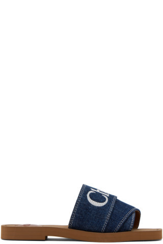 Blue Woody Sandals | SSENSE