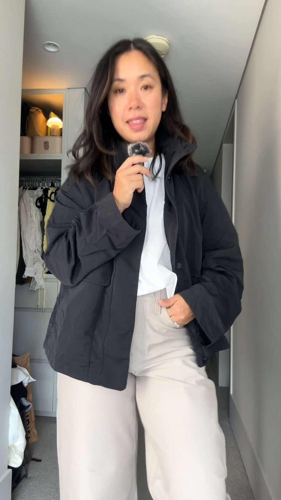 Comfy casual for all of the off-duty things. Done. 

Size 27 in the trousers (Global fit, short  - the Asia fit ones are an inch longer so I went with these instead), size S in my tee, size US 6 in my jacket 

 #LTKaustralia #LTKfitness #LTKstyletip