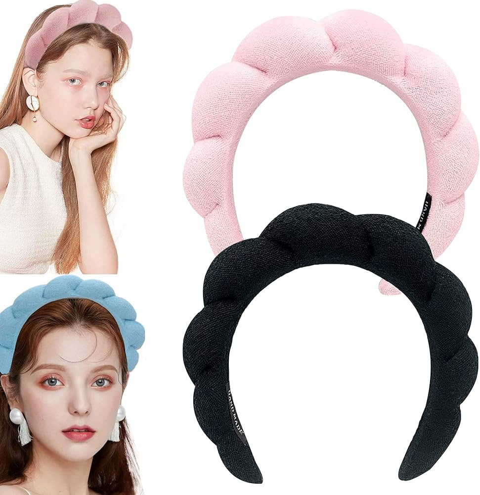 XSHYE Spa Headband for Women Girls Makeup Headband Sponge Terry Towel Cloth Fabric Headband for W... | Amazon (US)