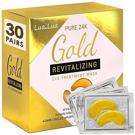 Cedlize Under Eye Collagen Patch, 24K GOLD ANTI-AGING MASK, Pads For Puffy Eyes & Bags, Dark Circ... | Amazon (US)